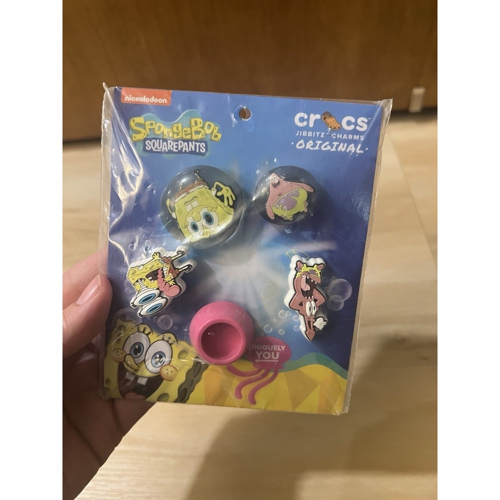 Crocs Jibbitz SpongeBob Squarepants Bubble 5 Pack Shoe Charms